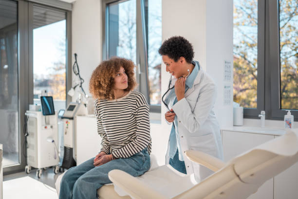 Doctor spending time with a patient during a visit